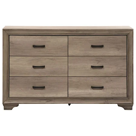Dresser with 6 Dovetail Drawers
